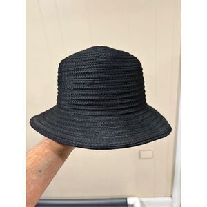 Womens Black Bucket Hat, Medium size, Versatile, Lightweight